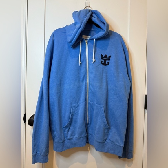 Royal Caribbean Women’s Blue Zip Up Hoodie Size XL - Picture 1 of 4